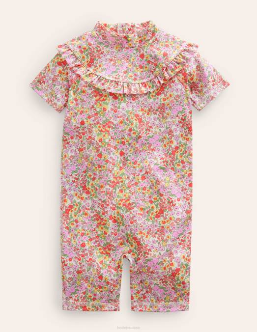 Boden vêtements multi printemps floral bébé combinaison de surf à froufrous LB2X3428