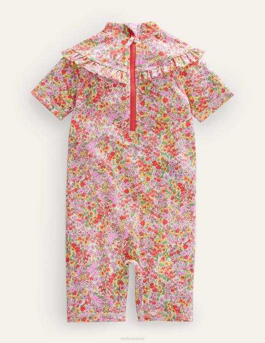 Boden vêtements multi printemps floral bébé combinaison de surf à froufrous LB2X3428