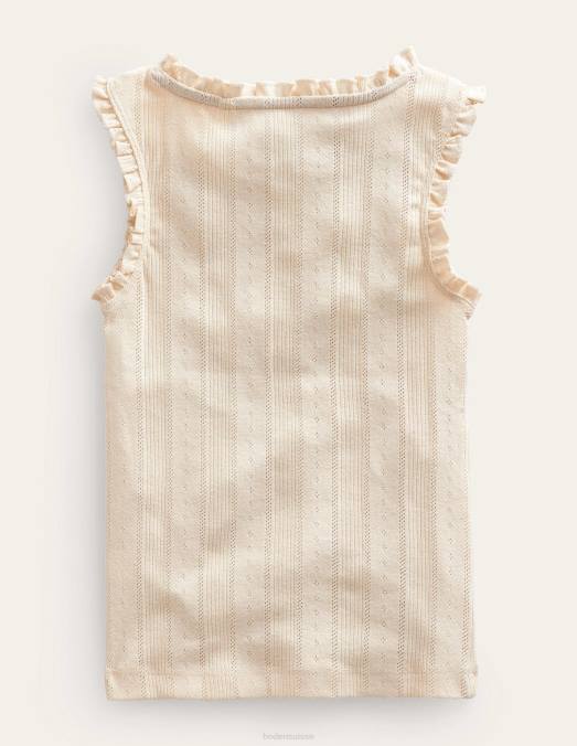 Boden vêtements Ivoire bébé débardeur en pointelle LB2X430