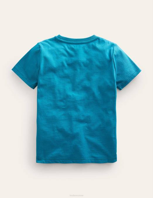 Boden vêtements ammonite verte perse bébé t-shirt faits sur les animaux LB2X3419