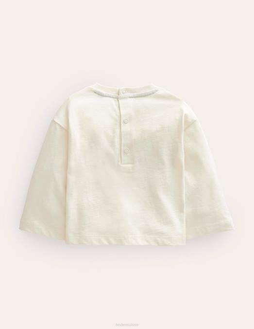 Boden vêtements arc-en-ciel ivoire bébé t-shirt décontracté arc-en-ciel LB2X3341