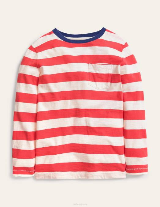Boden vêtements confiture/gousse de vanille bébé t-shirt délavé à manches longues LB2X3412