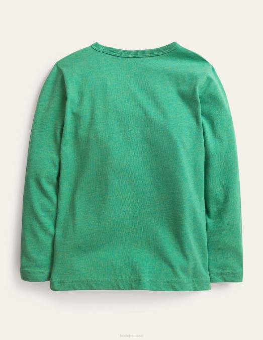 Boden vêtements fossiles verts d'herbe profonde bébé t-shirt lumineux éducatif LB2X3425