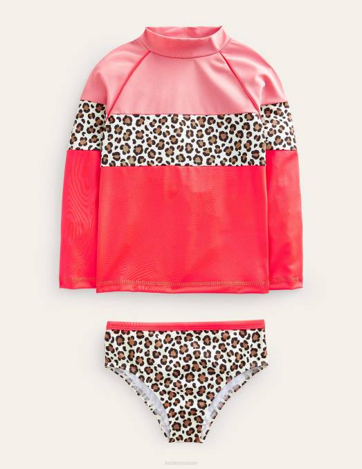 Boden vêtements imprimé léopard à la truffe douce bébé ensemble de gilet anti-éruption cutanée à motifs LB2X3399