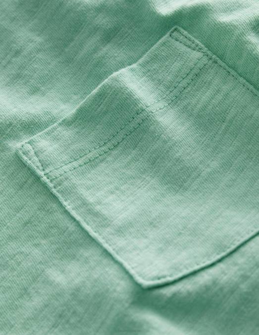 Boden vêtements vert opale bébé t-shirt flammé délavé LB2X383