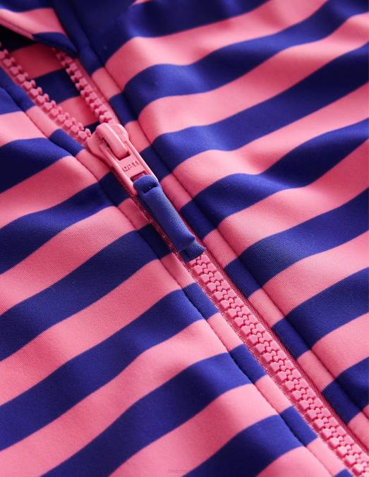 Boden vêtements azelea et bande bleuie bébé maillot de bain à manches longues LB2X438