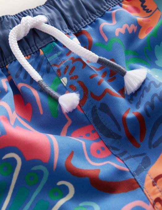 Boden vêtements bleu élisabéthain et animaux bébé shorts de bain LB2X3437