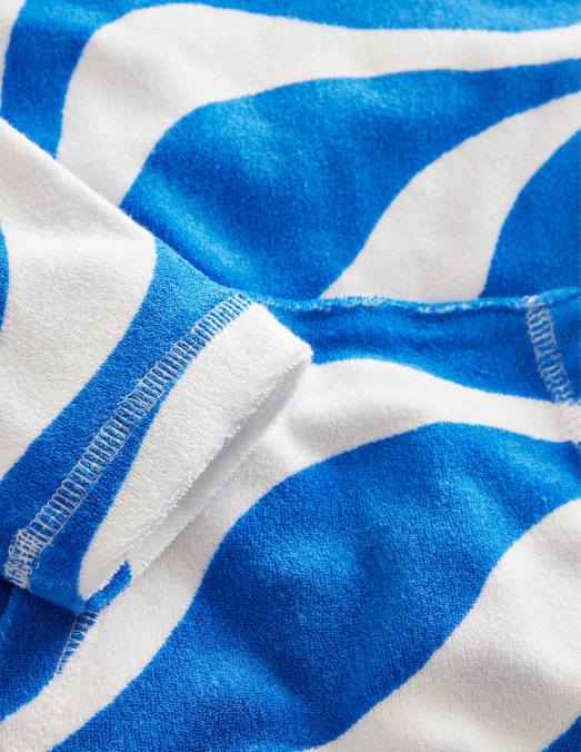 Boden vêtements cabane vagues bleues bébé robe de plage à motif en tissu éponge LB2X471