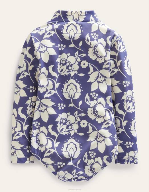 Boden vêtements floral tribord souple bébé maillot de bain à manches longues LB2X3492