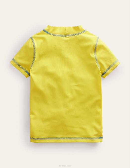 Boden vêtements jaune groseille bébé gilet anti-éruption à manches courtes LB2X454