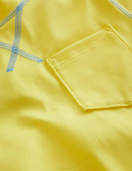 Boden vêtements jaune groseille bébé gilet anti-éruption à manches courtes LB2X454