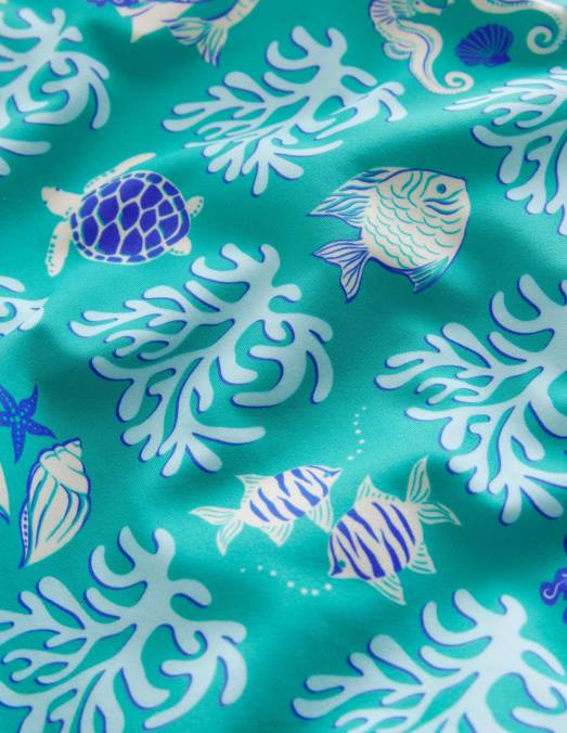 Boden vêtements lagon de printemps tropical bébé maillot de bain imprimé à manches bouffantes LB2X473