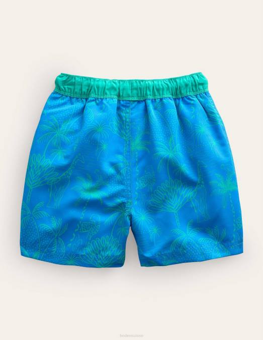 Boden vêtements palmier de l'île bleue marocaine bébé shorts de bain LB2X3317
