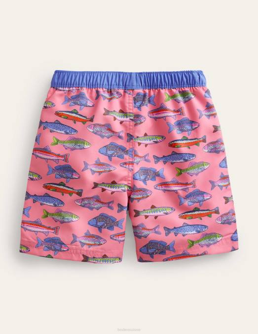 Boden vêtements poisson arc-en-ciel de carrousel bébé shorts de bain LB2X449
