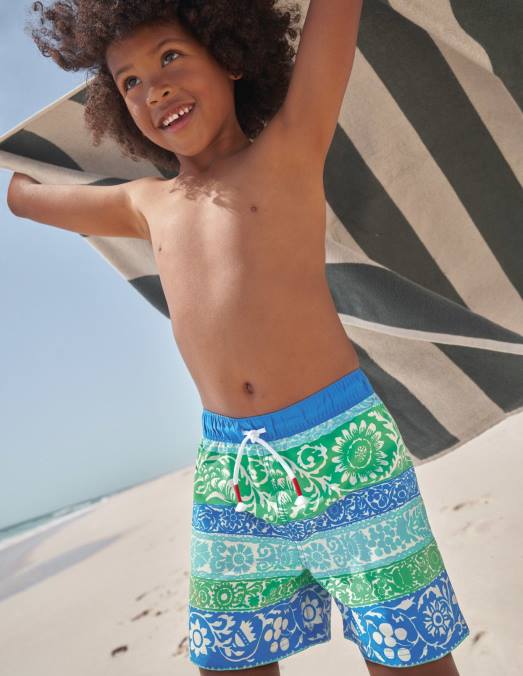 Boden vêtements rayure multicolore bébé shorts de bain LB2X3405
