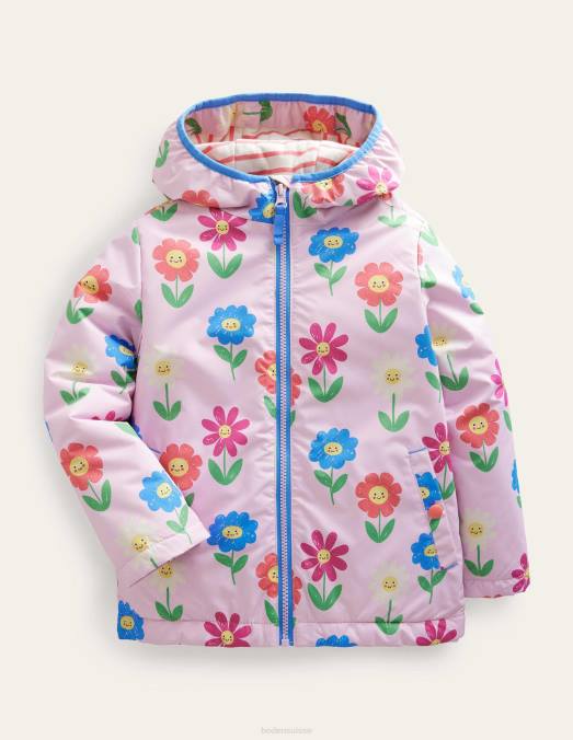 Boden vêtements belles fleurs d'orchidées bébé anorak doublé en jersey LB2X3394