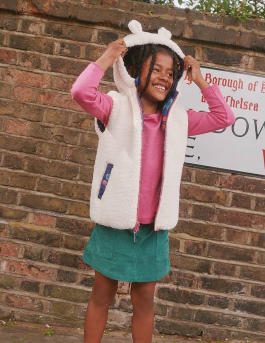 Boden vêtements fleur de la marine universitaire bébé gilet réversible LB2X547