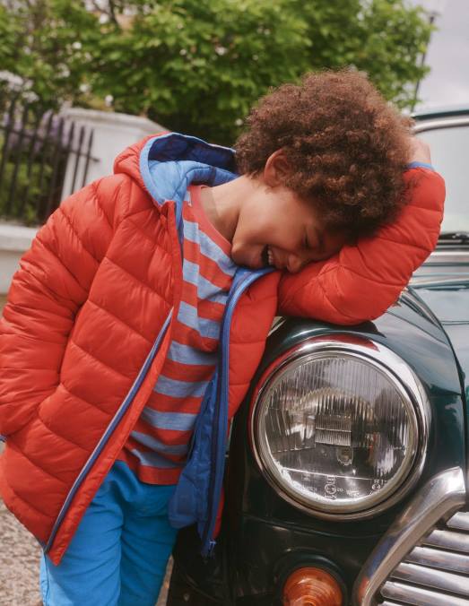 Boden vêtements rouge bébé veste matelassée pliable LB2X546