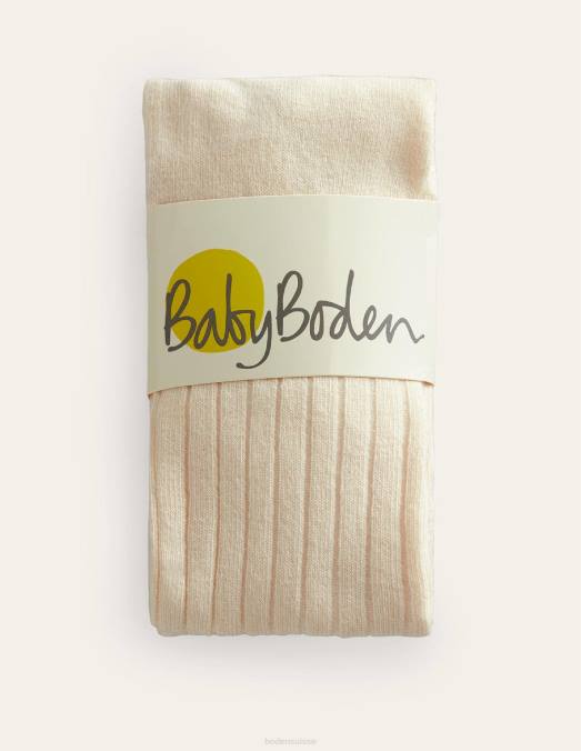 Boden vêtements ivoire/rose filles lot de 2 collants côtelés LB2X843