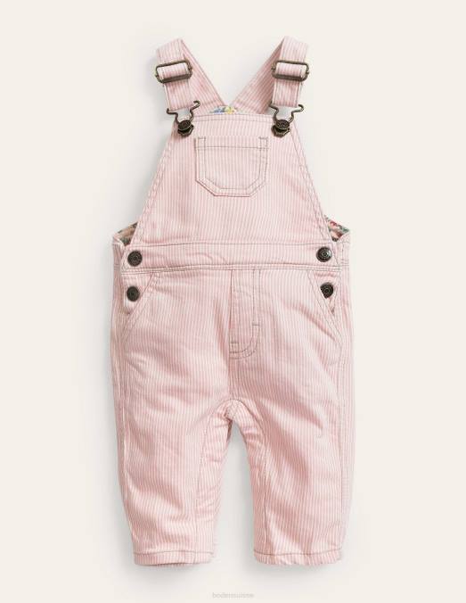 Boden vêtements Boto rose coutil bébé salopette à poches plaquées LB2X3472