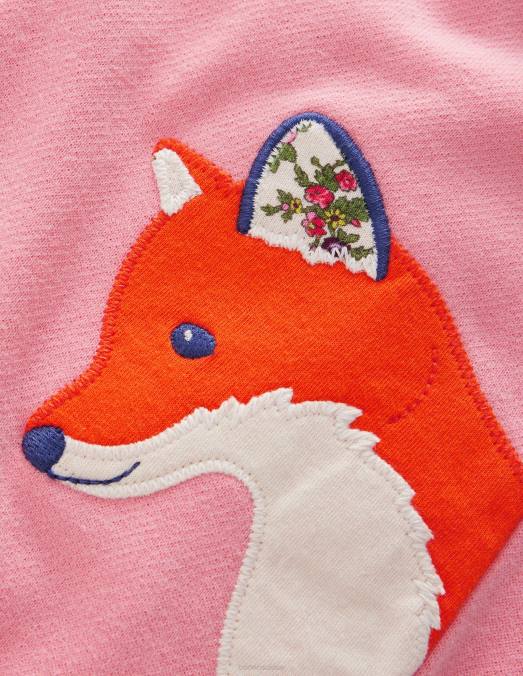 Boden vêtements animaux rose amande bébé pantalon de jogging à appliqués LB2X500