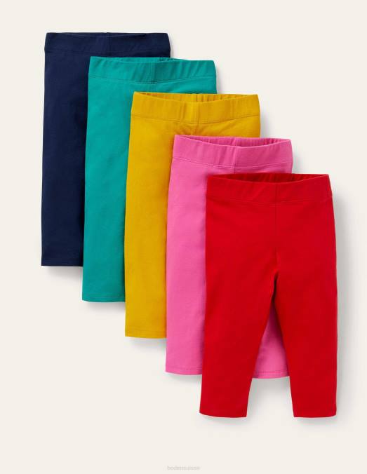 Boden vêtements arc-en-ciel multiple bébé Lot de 5 leggings raccourcis LB2X506