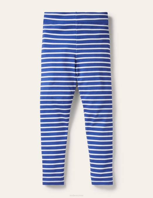 Boden vêtements bleu élisabéthain/ivoire bébé leggings amusants LB2X515