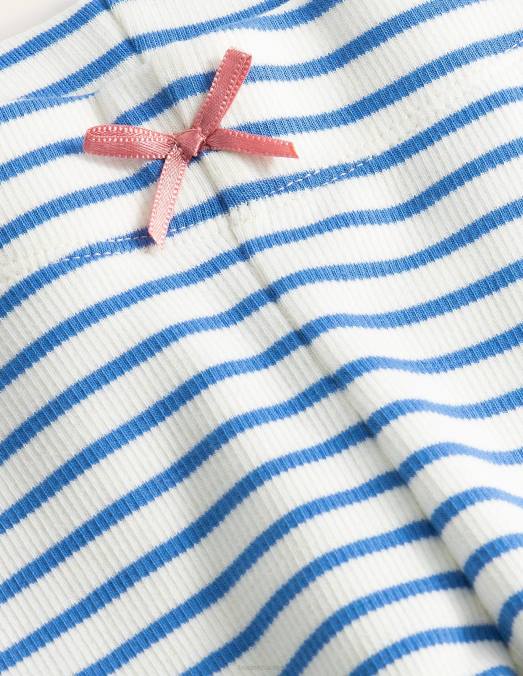 Boden vêtements ivoire/bleu penzance bébé legging en dentelle côtelée LB2X3467