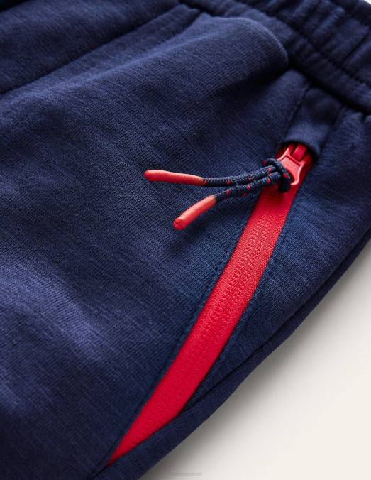 Boden vêtements marine universitaire bébé pantalon de jogging renforcé aux genoux LB2X490