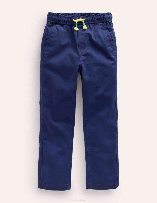 Boden vêtements marine universitaire bébé pantalon slim à enfiler LB2X502