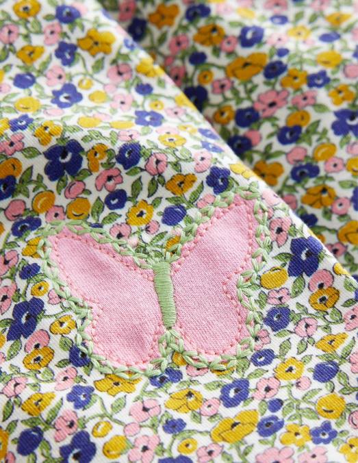 Boden vêtements papillon multi-floral bébé leggings appliqués LB2X499