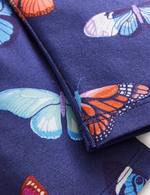 Boden vêtements papillons de la marine universitaire bébé leggings amusants LB2X495