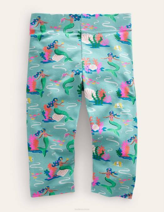 Boden vêtements sirènes de mer aqua bébé leggings courts amusants LB2X507