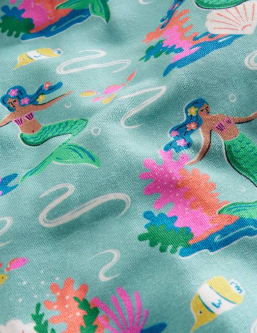 Boden vêtements sirènes de mer aqua bébé leggings courts amusants LB2X507