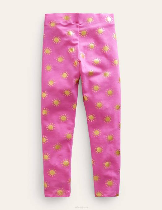 Boden vêtements soleils chatouillés rose/or bébé leggings amusants LB2X511