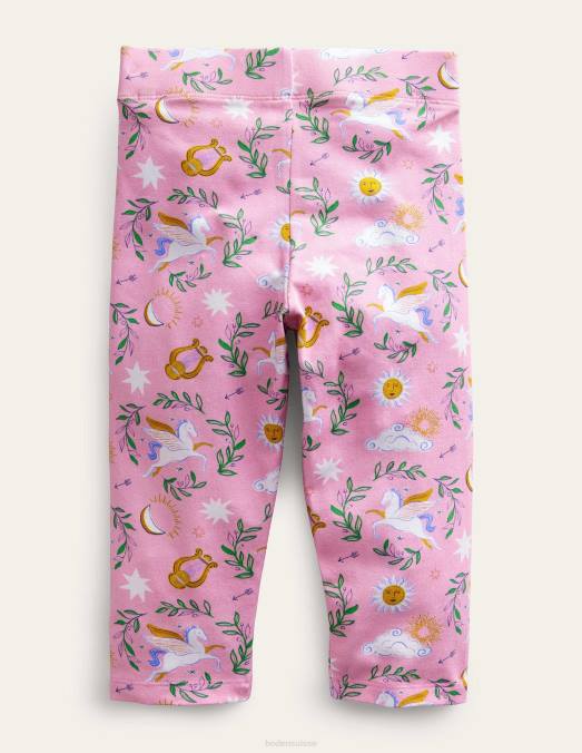 Boden vêtements toile grecque rose bébé leggings courts amusants LB2X513