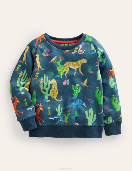 Boden vêtements multi-animaux bébé sweat-shirt ultradoux LB2X3319