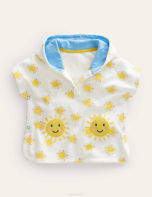 Boden vêtements plusieurs soleils arc-en-ciel bébé jeté en tissu éponge imprimé LB2X3470