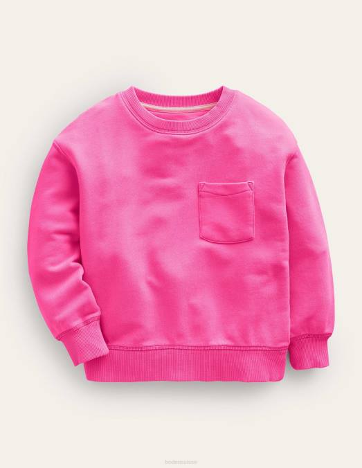 Boden vêtements rose néon bébé sweat-shirt ultradoux LB2X3409