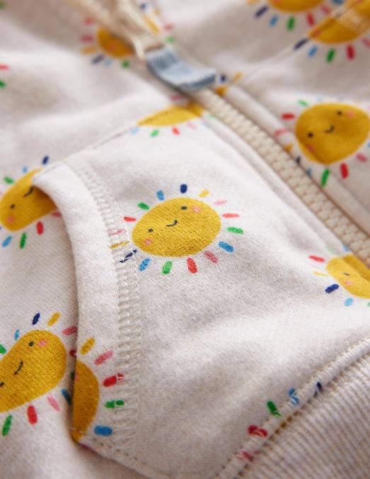 Boden vêtements soleils arc-en-ciel chinés à l'avoine bébé sweat à capuche imprimé LB2X3362