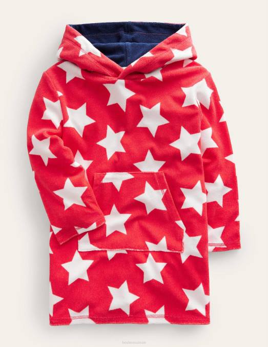 Boden vêtements étoile rouge bébé jeté en éponge LB2X463