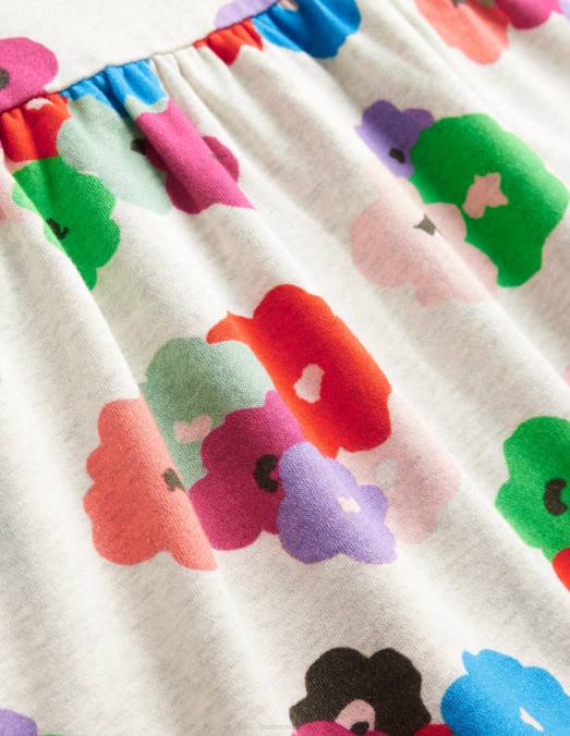 Boden vêtements floral abstrait multicolore bébé robe sweat décontractée imprimée LB2X361