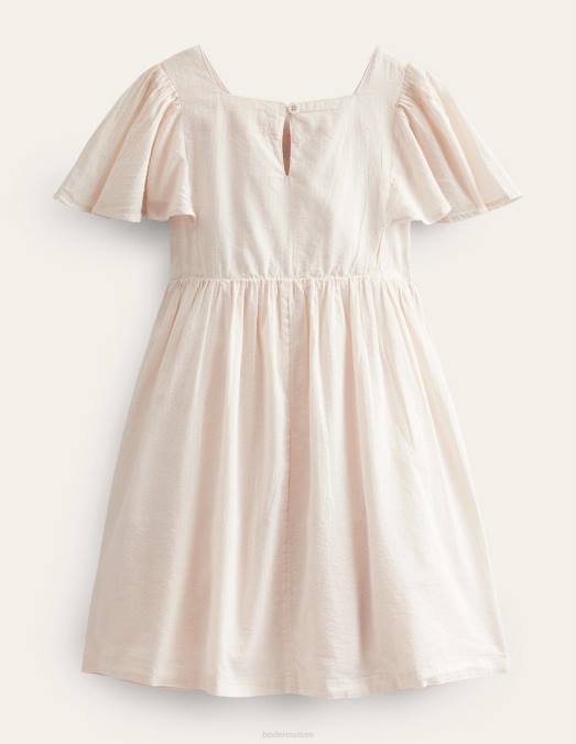 Boden vêtements gousse de vanille bébé robe à appliques à manches flottantes LB2X344