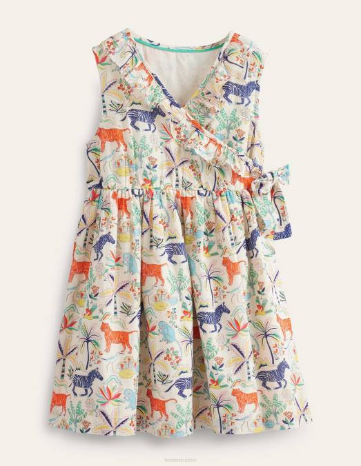Boden vêtements jardin tropical de gousse de vanille bébé robe portefeuille LB2X374