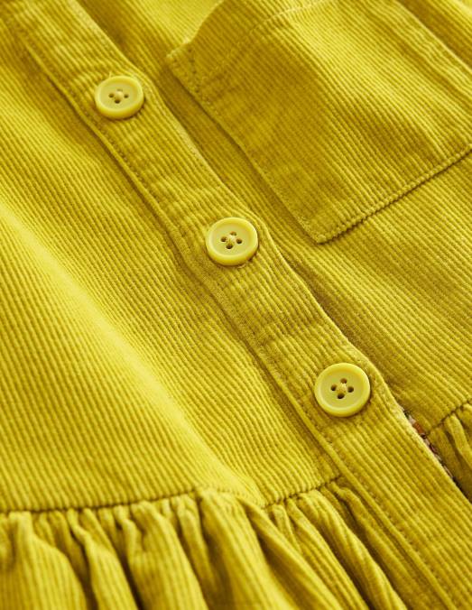 Boden vêtements jaune groseille bébé robe chasuble à boutons LB2X348