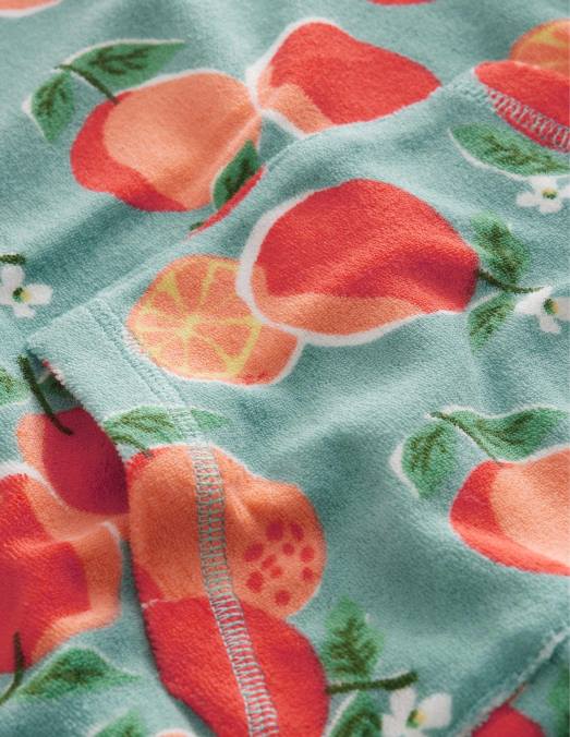 Boden vêtements oranges bleu aqua bébé robe de plage à motif en tissu éponge LB2X3464
