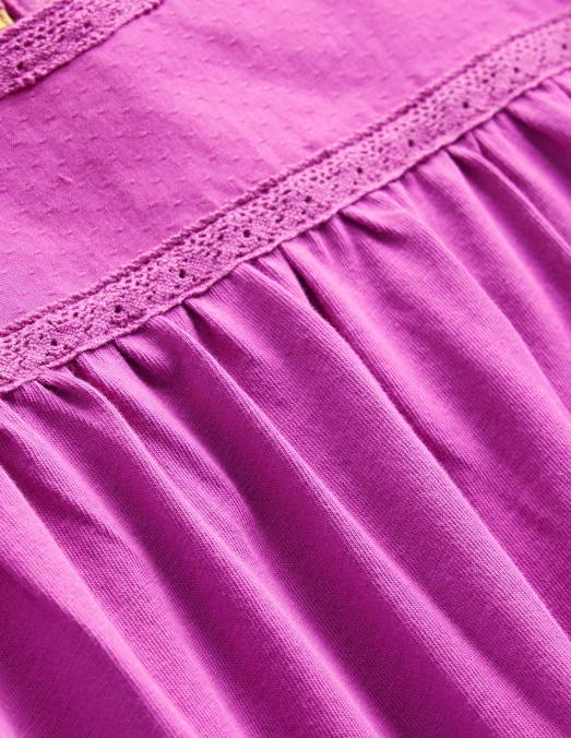 Boden vêtements orchidée rayonnante pourpre bébé robe en jersey à manches flottantes LB2X359