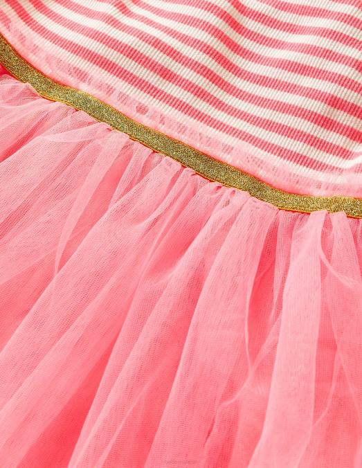 Boden vêtements rose clair bébé robe en jersey de tulle LB2X3462