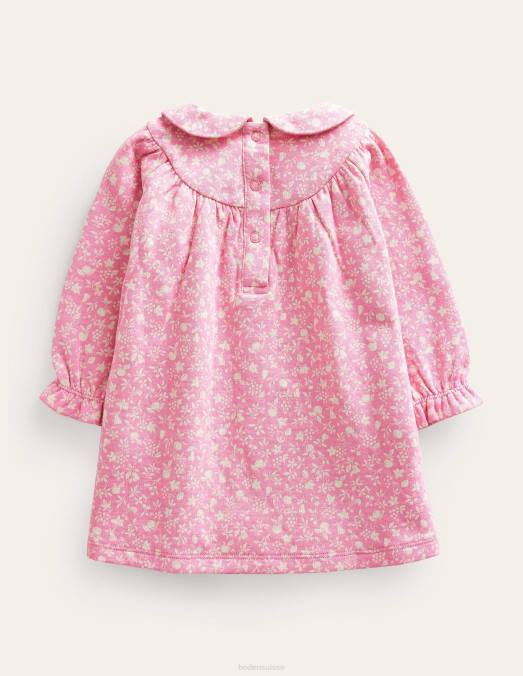 Boden vêtements verger rose formica bébé robe en jersey double face LB2X3468