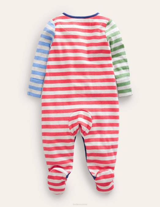 Boden vêtements rayures multicolores brillantes bébé gots hotchpotch dors bien LB2X3347